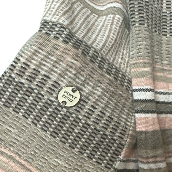 Point Zero off the shoulder stripe knit loose fitting top - Picture 7 of 12